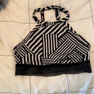 Victoria secrets black and white sports bra